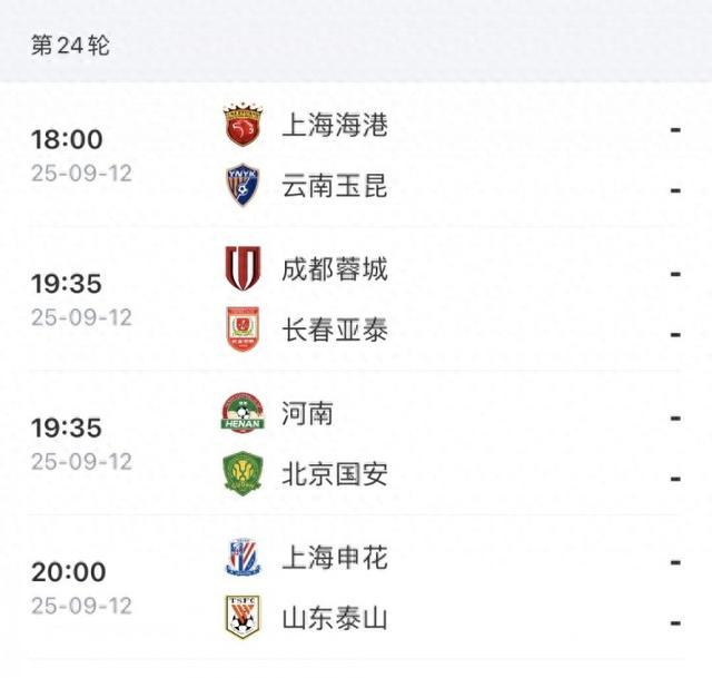 形势会有变化吗？中超前四今晚全部出战，四队仅差2分