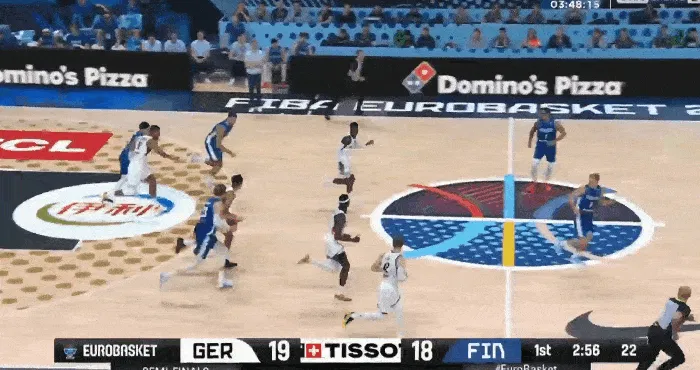 施罗德妙传助攻邦加打进反超芬兰，7分钟已经拿到5分5助攻